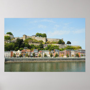 Póster Ciudadela medieval de la visión panorámica en