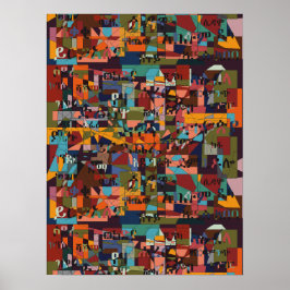 Póster Ciudades de Etiopía