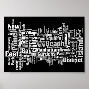 Póster Ciudades de New York City