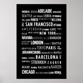 Póster Ciudades del mundo