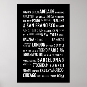 Póster Ciudades del mundo