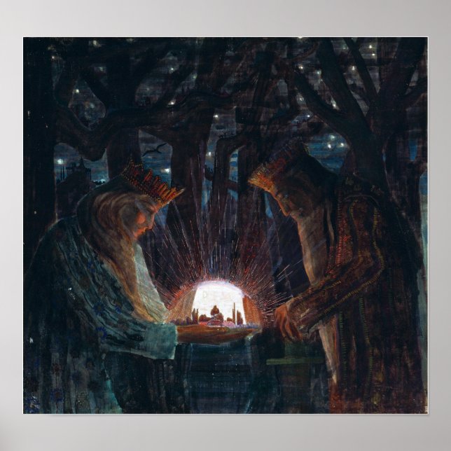 Póster Ciurlionis - Cuento de Hadas Cuento de Reyes 1909 (Frente)