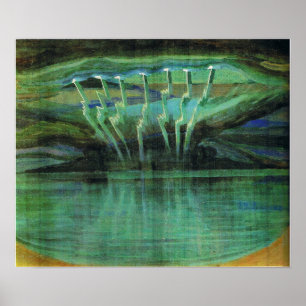 Póster Ciurlionis - Relámpago 1909