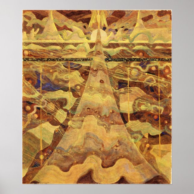 Póster Ciurlionis - Sonata No 6 El Allegro De Las Estrell (Frente)