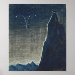 Póster Ciurlionis - Sun Is Passing Aries 1906