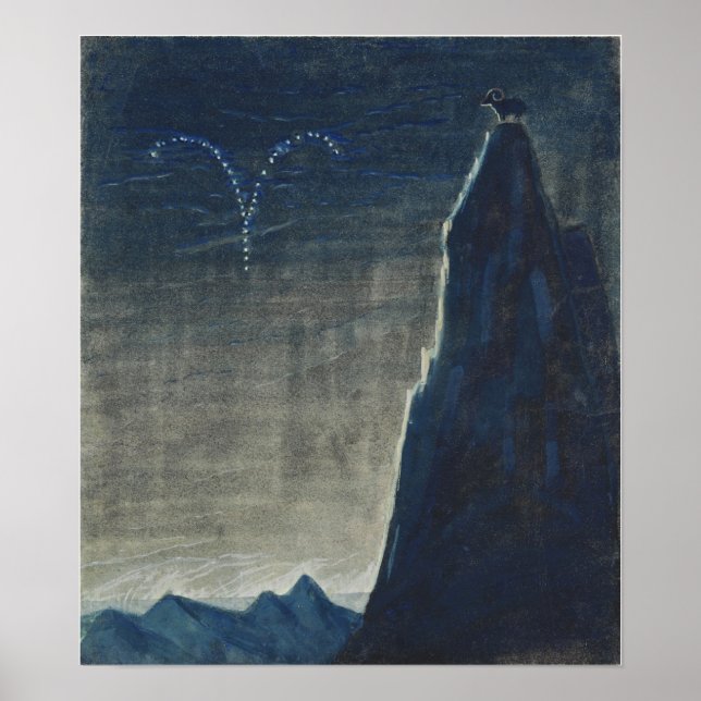 Póster Ciurlionis - Sun Is Passing Aries 1906 (Frente)