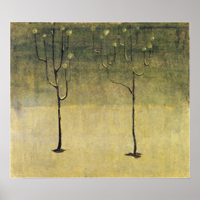 Póster Ciurlionis - Winter Motif 1907 (Frente)