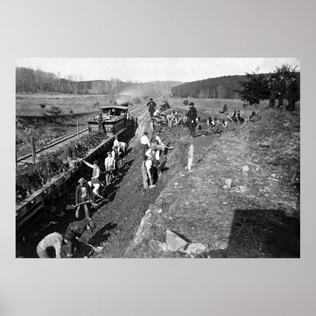 Póster Civil War Railroad at Clifton, Virginia, 1863 (Frente)