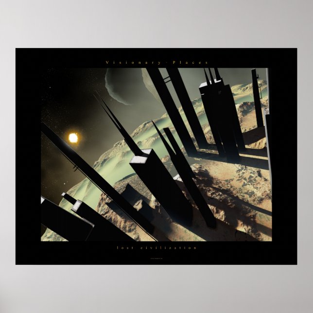 Póster civilización perdida (Frente)