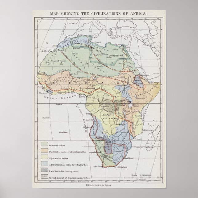 Póster Civilizaciones de África (Frente)
