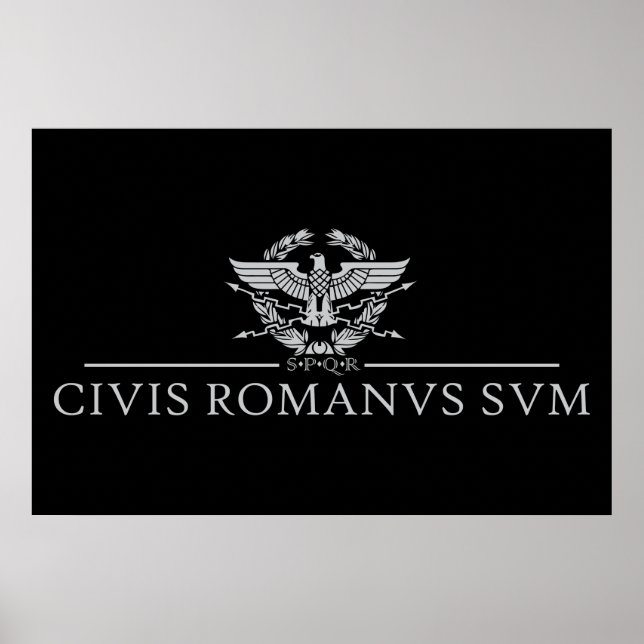 Póster Civis Romanus Sum (CIVIS ROMANVS SVM) (Frente)