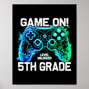Póster Ck Al Colegio Chicos De 5º Grado Jugador Primer Dí