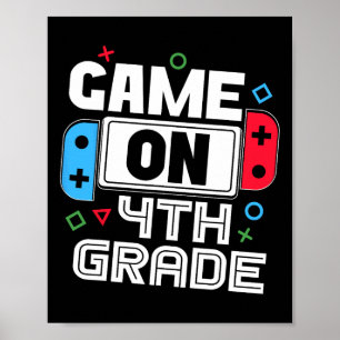 Póster Ck Gamer a la escuela divertido juego para niños d