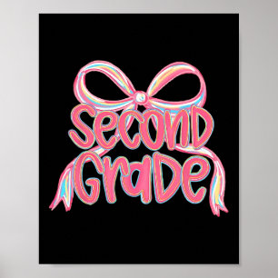 Póster Ck Para La Escuela Lazo Coqueta De Segundo Grado P
