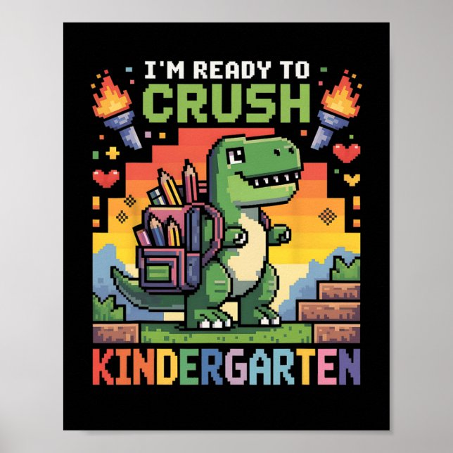 Póster Ck To School Kindergarten Boys I'm Ready To Crush  (Frente)