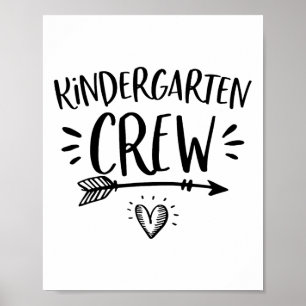 Póster Ck To School Kindergarten Crew Profesores Estudian