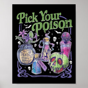 Póster Ck Your Ison Halloween Botellas de Tion
