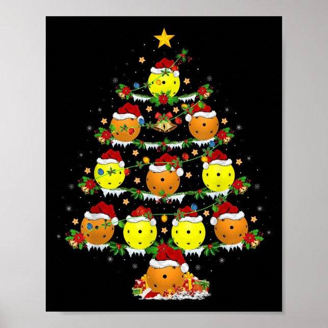 Póster Ckleball Christmas Tree Lights Funny Srts Player X (Frente)