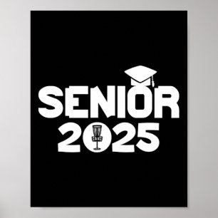 Póster Cl de 2025 Disco Golf Graduación 2025 Graduado Sen