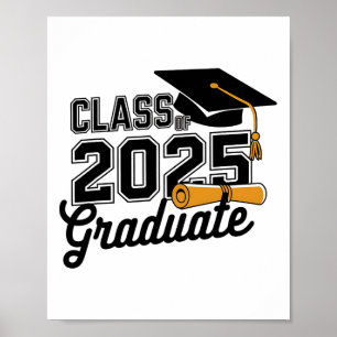 Póster Cl De 2025 Graduado 2025 Graduación Superior 2025
