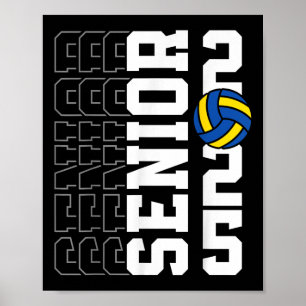 Póster Cl De 2025 Graduado Jugador Senior De Voleibol