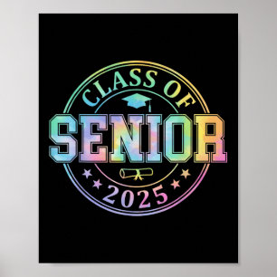 Póster Cl De 2025 Hombres Mayores De 2025 Graduados