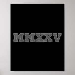 Póster Cl De 2025 Mmxv Shirt Año Superior 25 Graduación G