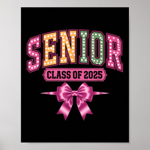 Póster Cl De 2025 Mujeres Chicas De Coquette Bow Graduada