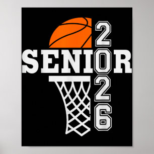 Póster Cl De 2026 Basketball Senior 26 Player Team Gradua