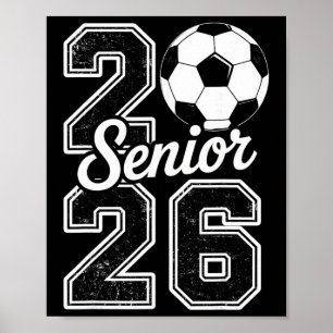 Póster Cl de 2026 Fútbol Sénior 2026 Último Día de Escuel
