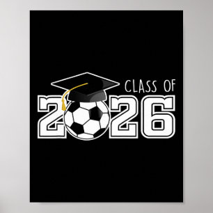 Póster Cl de 2026 Senior 2026 Fútbol Escuela Secundaria G