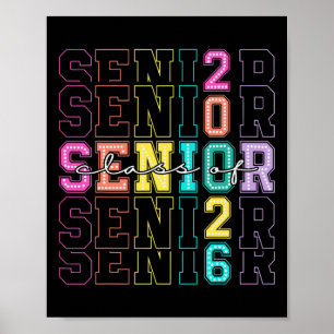 Póster Cl de 2026 Senior 2026 Regreso a la Escuela 2026 G