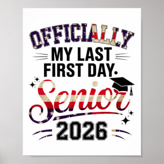 Póster Cl de 2026 Senioritas Chicas Mi Último Primer Día