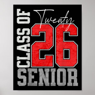 Póster Cl De 2026 Veinte 26 Graduación Senior 2026