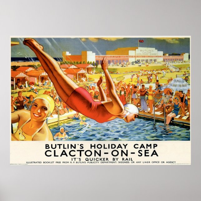 PÓSTER CLACTON SOBRE EL MAR (Frente)