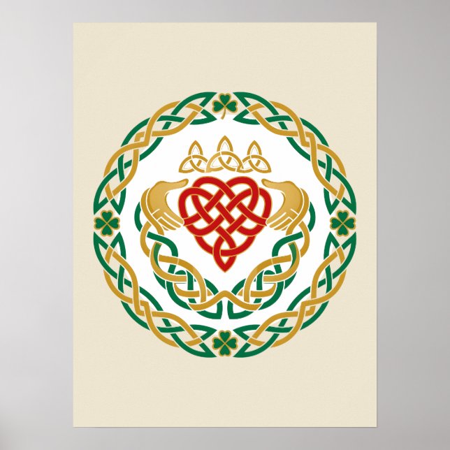 Póster Claddagh Roundel (Frente)