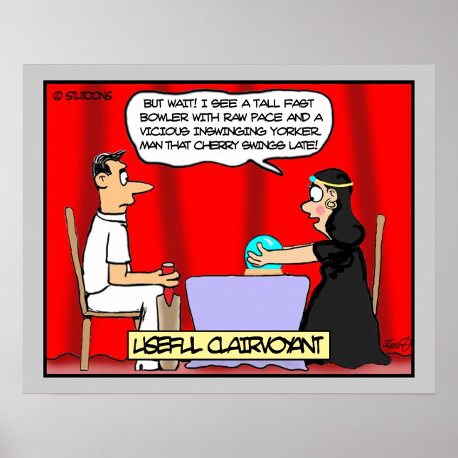 Póster Clairvoyant Para Los Cricketeros (Frente)