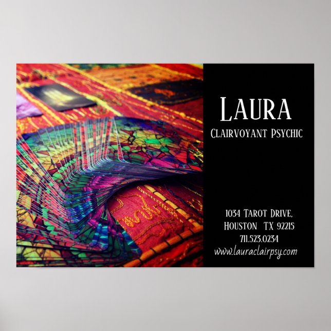 Póster Clairvoyant Psychic Tarot Poster (Frente)