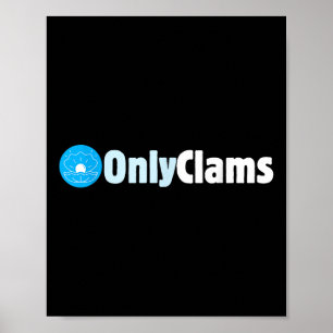 Póster Clam Collector Beach Pun Humor _ Onlyclams Sea Fan