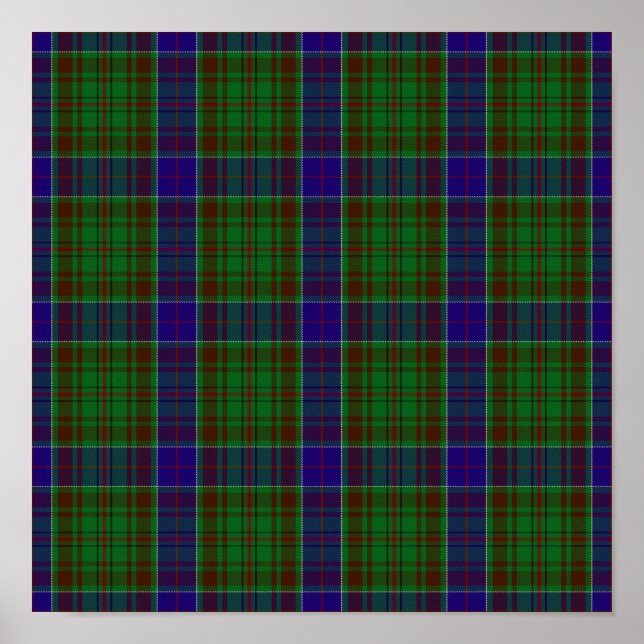 Póster Clan Adams Tartan - Descarga digital (Frente)