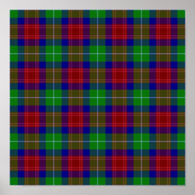 Póster Clan Aiken Tartan - Descarga digital (Frente)
