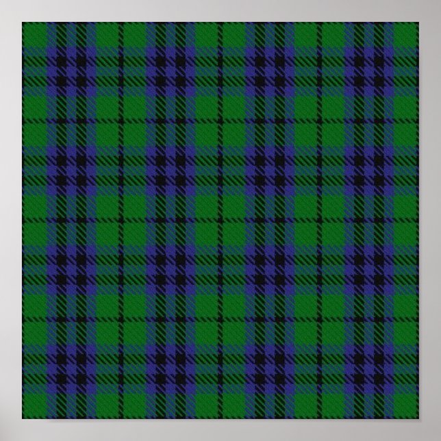 Póster Clan Austin Tartan - Descarga digital (Frente)
