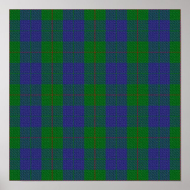 Póster Clan Barclay Tartan - Descarga digital (Frente)