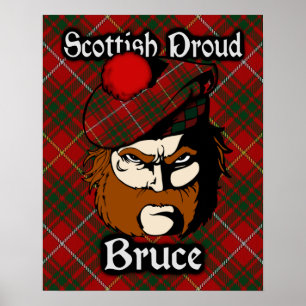 Póster Clan Bruce Scottish Tartan Poster