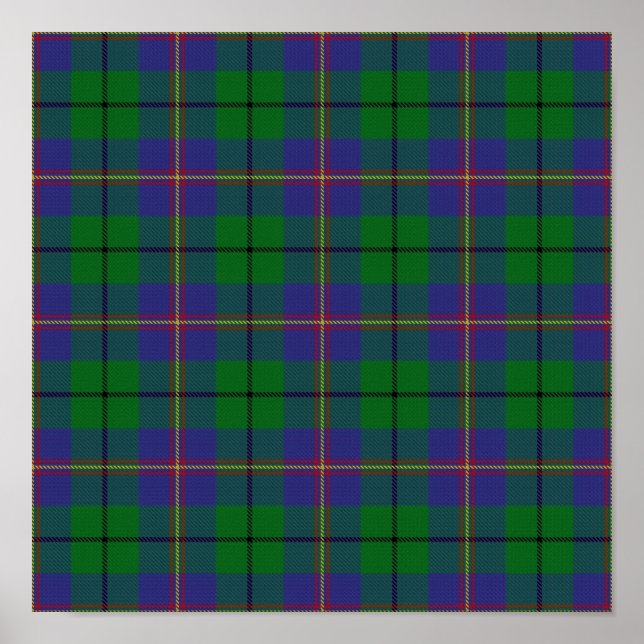 Póster Clan Carmichael Tartan - Descarga digital (Frente)
