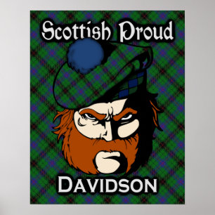 Póster Clan Davidson Scottish Tartan Poster