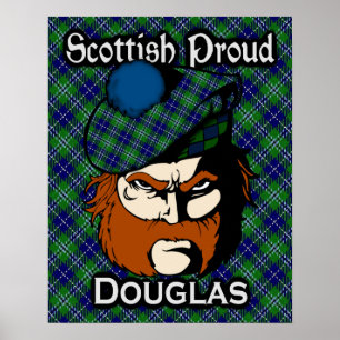 Póster Clan Douglas Scottish Tartan Poster