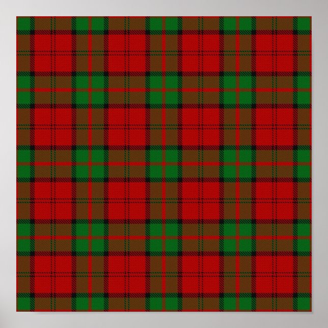Póster Clan Dunbar Tartan - Descarga digital (Frente)