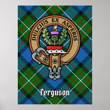 Clan Ferguson Escudo sobre Tartán