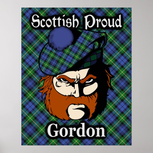 Póster Clan Gordon Scottish Tartan Poster (Frente)